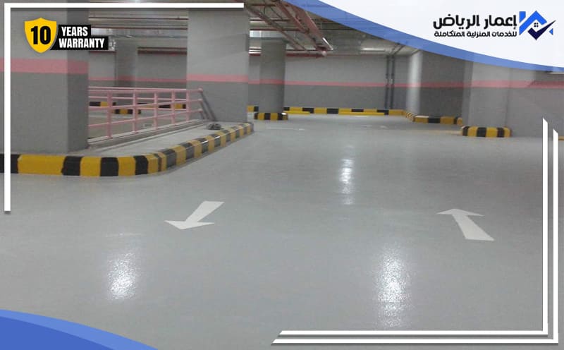 Epoxy flooring for parking lots